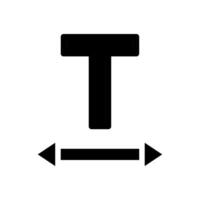 Font Size Icon. Concept of text editing, typography, and formatting. vector