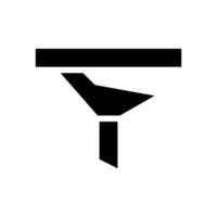 Funnel icon, concept of filtering, sorting, and data analysis. vector