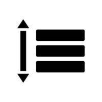 Data sorting icon. Concept of organization, classification, and arrangement. vector