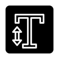 Font size icon. Concept of text editing, typography, and formatting. vector