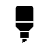 Highlighter pen icon. Concept of highlighting, marking, and emphasizing. vector