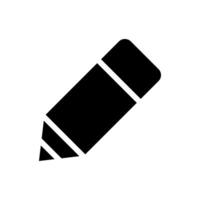 Pencil icon. Concept of writing, drawing, and editing. vector