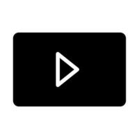 play button icon. Concept of streaming, multimedia, and entertainment. vector