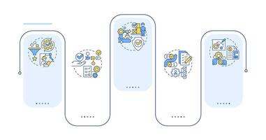 5S methodology rectangle infographic . Lean manufacturing. Workplace efficiency. Data visualization with 5 steps. Editable rectangular options chart vector