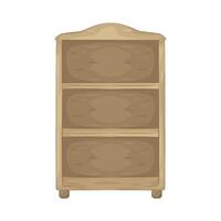 Illustration of bookshelf vector