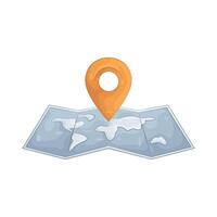 Illustration of Tracking map vector