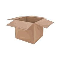 Illustration of Open box vector