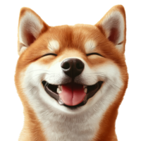 Happy Shiba Inu Dog Showing Joyful Expression png
