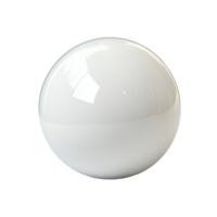 Smooth white sphere on minimal background png