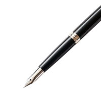 Elegant fountain pen lying on a smooth surface png