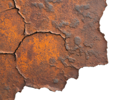 Rusty surface with textured patterns and colors png