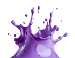 Purple paint splash creating dynamic visual effect png