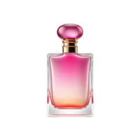 élégant rose parfum bouteille avec pente conception png