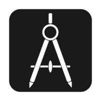 Compass icon in trendy Architecture symbol for web site, design, logo, app, UI png