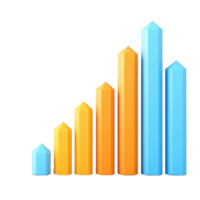 A colorful bar chart displaying varying heights, illustrating growth and comparison among different categories. png