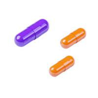 Colorful capsules in various sizes, showcasing a vibrant design with a shiny surface. png