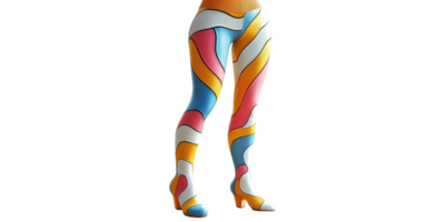 Colorful Patterned Tights Isolated on Transparent Background png