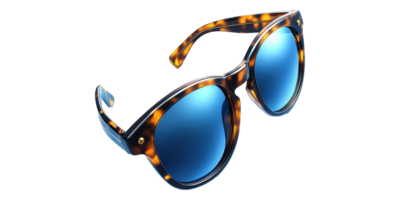 Tortoise Shell Sunglasses Isolated on Transparent Background png