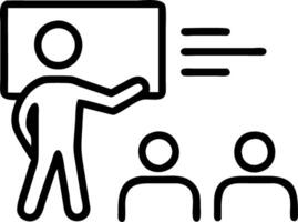 Interactive Workshop in Classroom vector