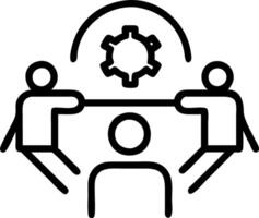 Futuristic Collaborative Support Tools vector