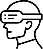 Diverse workforce using futuristic wearable technology with macro close up and digital abstract background with copy space vector