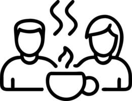 Family enjoying coffee together glossy pastel background with copy space vector