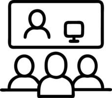 Diverse Employees Engaged in Virtual Training Session with Plain Background and Copy Space vector