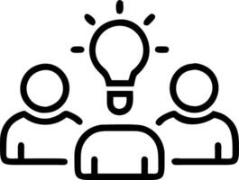Diverse team brainstorming in open office with natural light and copy space vector