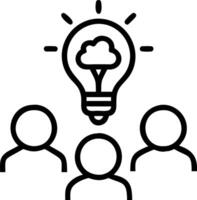 Diverse Employees Engaged in Brainstorming Session with Copy Space vector