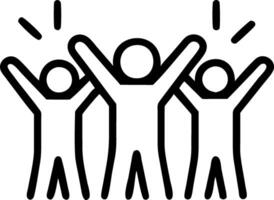 Diverse Employees Celebrating Diversity in Office with Plain Background and Copy Space vector