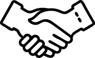 Close up of a business handshake plain grey background with copy space vector