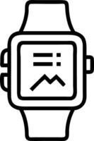 Close up of Futuristic Smartwatch Display with Soft Glow and Copy Space vector