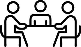 Colleagues discussing strategy glossy background with copy space vector