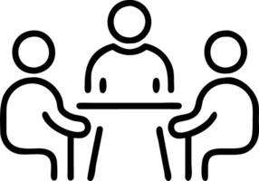 Collaborative Brainstorming Session vector