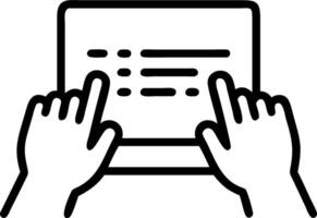 Close up of hands typing notes during a meeting bokeh background with copy space vector