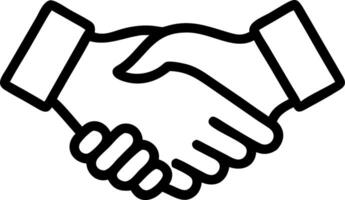 Close up of a handshake between two professionals glossy background with copy space vector