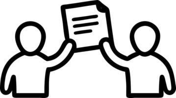 Candid Team Members Passing Papers During a Meeting vector