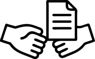 Close up of hands exchanging documents soft bokeh background with copy space vector