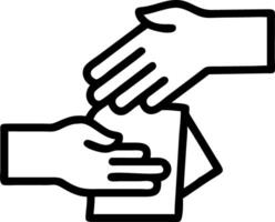 Close up of Hands Aligning a Stack of Papers vector