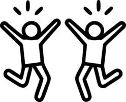Candid capture of a spontaneous celebration in a startup office vector