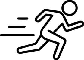 Candid Sprinting Session on a Track vector