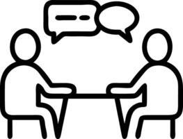 Business partners discussing strategy over lunch candid outdoor shot with copy space vector