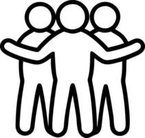Candid shot of a team hugging after a project completion vector