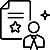 Bokeh image of an employee receiving a promotion certificate vector