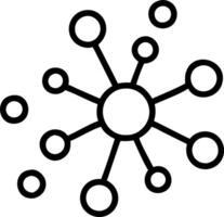 Abstract Glowing Dots Forming a Business Network vector