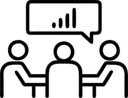 Business Meeting with Soft Abstract Light Overlay for Copy Space vector