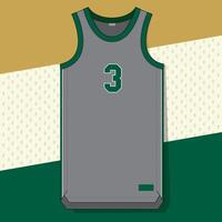 front view basketball apparel vector
