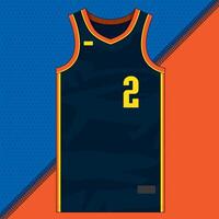 front view single jersey for basketball vector