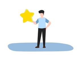 One star rating app vector