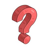 Illustration of question mark vector